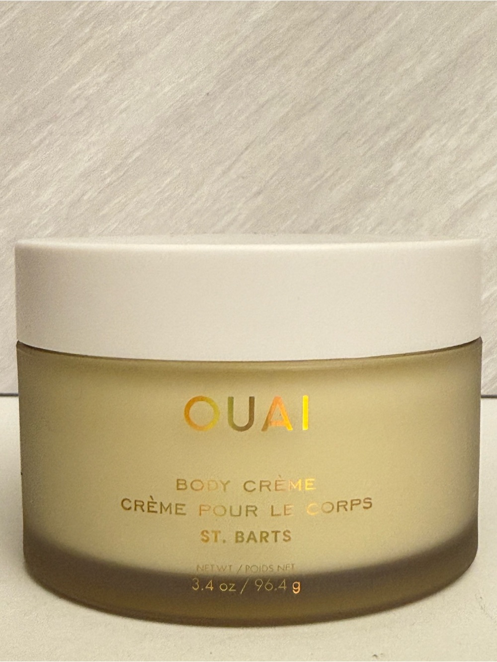OUAI St. Barts Body Crème - Cream Jar with White Lid